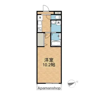 AQUA Α棟【103号室】の間取り