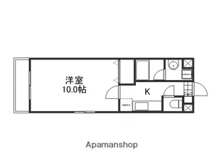 岡山県岡山市北区奥田西町【マンション】の間取り