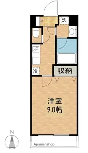 岡山県岡山市北区南中央町【マンション】の間取り