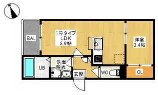 REGALEST TOGO(レガリスト トウゴ)【101号室号室】の間取り