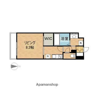 岡山県岡山市北区下石井2丁目【マンション】の間取り