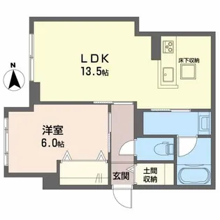岡山県岡山市北区東古松2丁目【アパート】の間取り