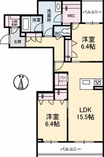 岡山県岡山市北区大供本町【マンション】の間取り