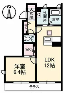 グレーシア【1階】の間取り