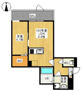 REGALEST LUXE(レガリスト リュクス)【103号室号室】の間取り
