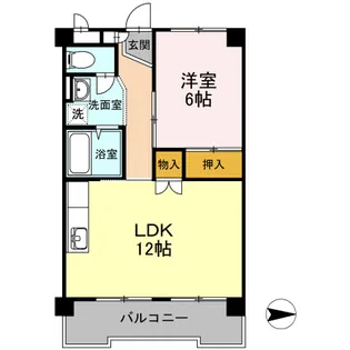 長瀬マンション Ⅰ棟【202号室】の間取り