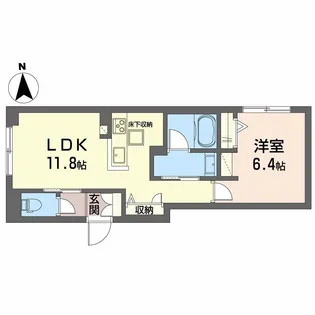 岡山県岡山市北区津倉町1丁目【マンション】の間取り