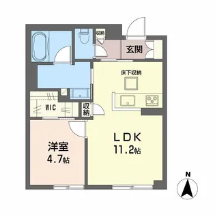 岡山県岡山市北区野田3丁目【マンション】の間取り