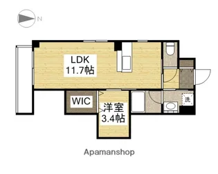 岡山県岡山市北区春日町【マンション】の間取り