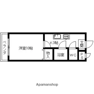 シャトー日興【803号室】の間取り
