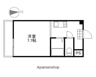 岡山県岡山市北区奉還町1丁目【マンション】の間取り
