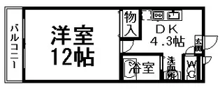 ピア・ウィステリア【101号室】の間取り