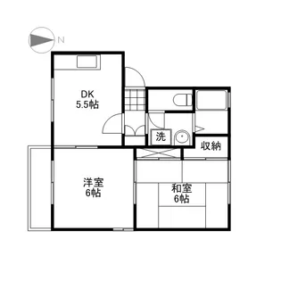 岡山県岡山市北区尾上【アパート】の間取り