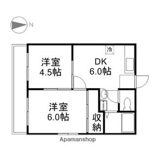 メゾン富田【1階】の間取り