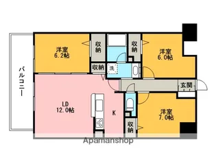 フィール野田公園【10階】の間取り