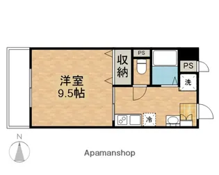 PALAZZOWAKO【702号室】の間取り