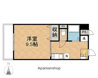 PALAZZOWAKO【502号室】の間取り