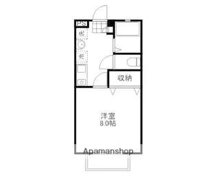 グランジャA【202号室】の間取り