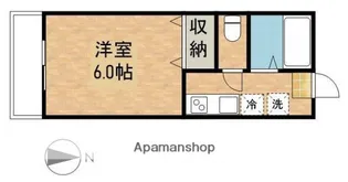 ビッグ・アップル【201号室】の間取り