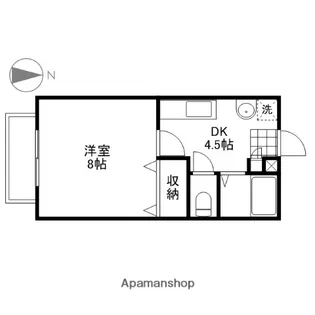 サンパティークB【103号室】の間取り