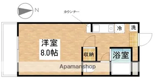 岡山県岡山市北区下伊福本町【マンション】の間取り