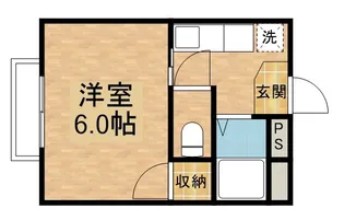 コーポうきた【203号室】の間取り