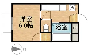 コーポうきた【102号室】の間取り