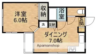 三門コンドミニアム【1階】の間取り