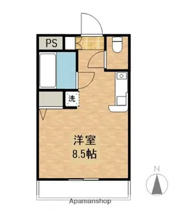 岡山県岡山市北区下伊福本町【アパート】の間取り
