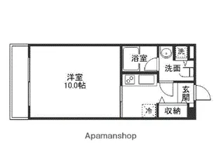 AXIS伊島【7階】の間取り