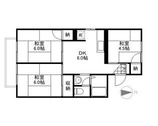 グリーンハイツ森安【1階】の間取り