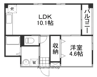 ルミエール大供【2階】の間取り