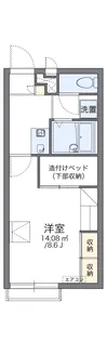 レオパレス乙多見 末広【2階】の間取り