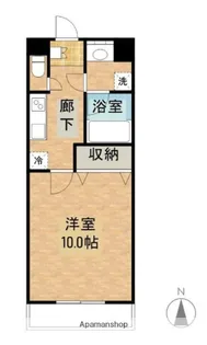 岡山県岡山市北区奥田本町【マンション】の間取り