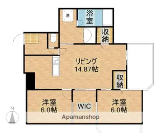 アーバンパレス田町【6階】の間取り