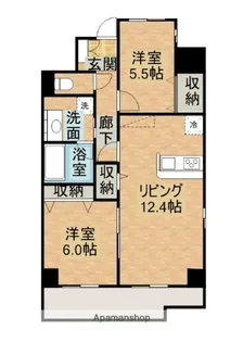 アルバ鹿田【1階】の間取り