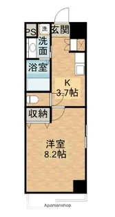 アルバ鹿田【705号室】の間取り