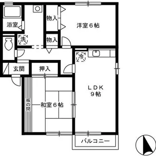 第3エバーグリーン【201号室】の間取り