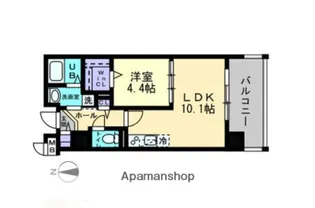 岡山県岡山市北区国体町【マンション】の間取り