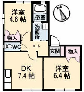 ラ・パルテール笹ヶ瀬 壱番館【1階】の間取り