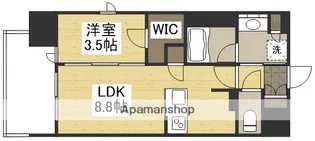 ルミナス磨屋町【5階】の間取り