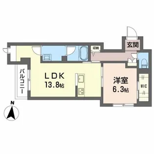 岡山県岡山市北区北長瀬本町【マンション】の間取り