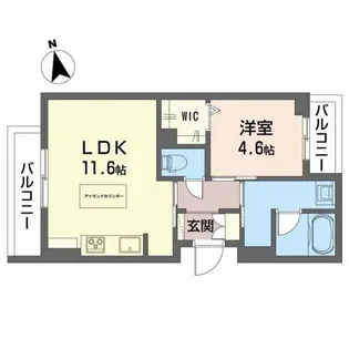 岡山県岡山市中区高屋【マンション】の間取り