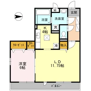 セレニテ【1階】の間取り