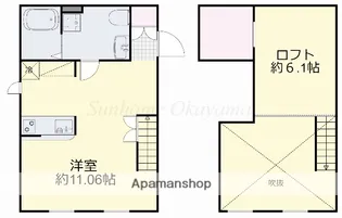 プリマガーデン岡山 壱番館【1階】の間取り