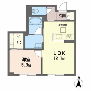 岡山県岡山市北区野田3丁目【マンション】の間取り