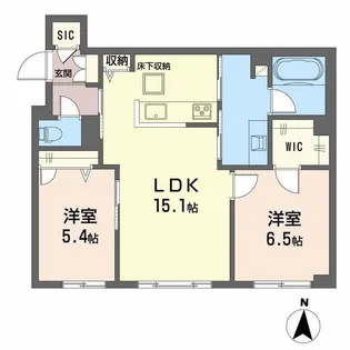 岡山県岡山市北区野田3丁目【マンション】の間取り