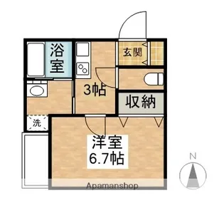 ヴィーナスコート島田本町【1階】の間取り
