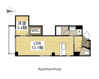 岡山県岡山市北区春日町【マンション】の間取り