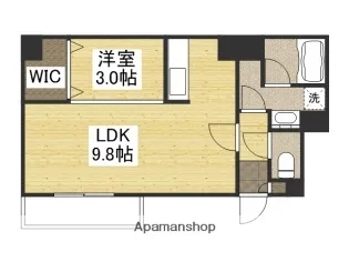 LST表町Ⅲ【4階】の間取り